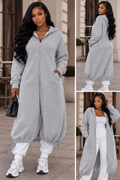 Cozy Chic Maxi Zip-Up Hoodie
