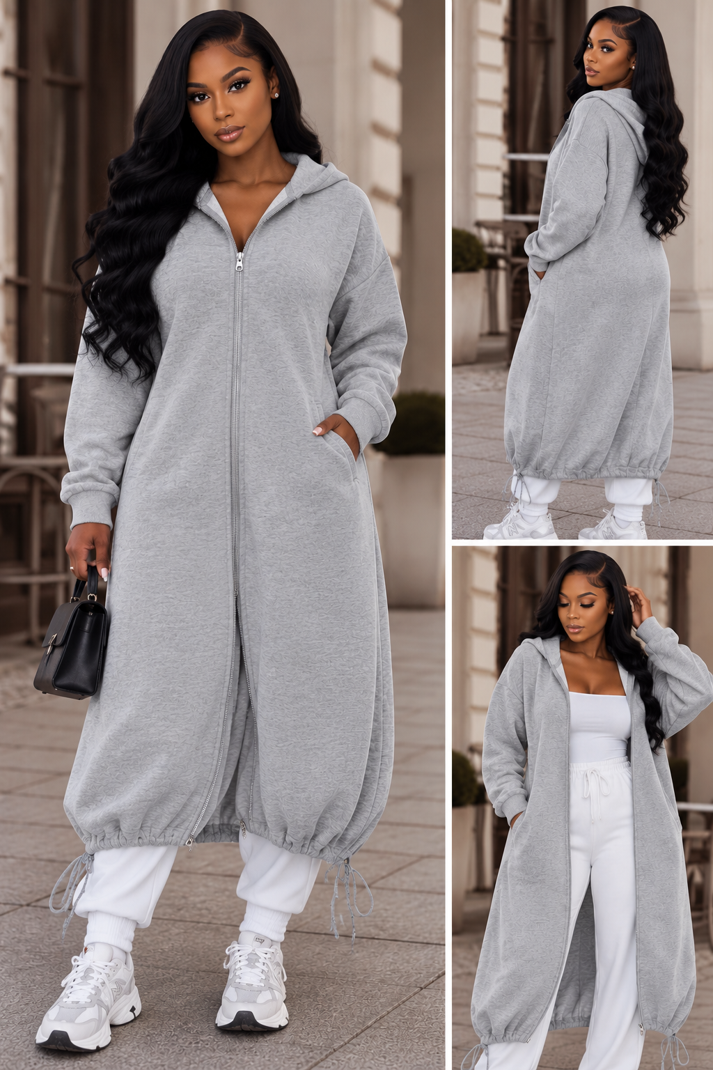 Cozy Chic Maxi Zip-Up Hoodie