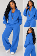 Royal Blue Fleece Set