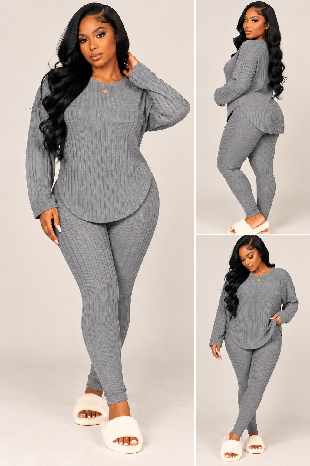The Soft Life Ribbed Lounge Set