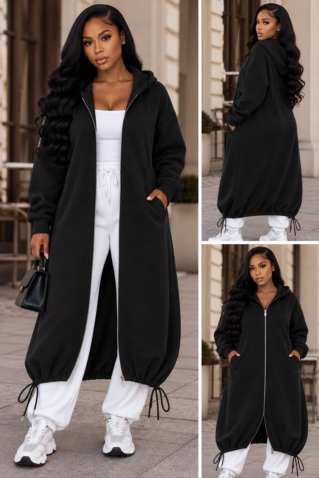 Cozy Chic Maxi Zip-Up Hoodie