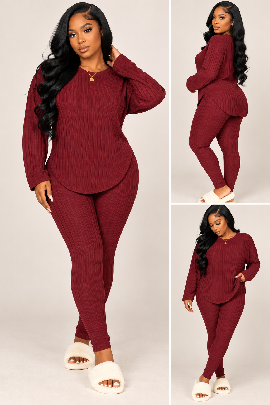 The Soft Life Ribbed Lounge Set