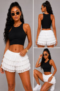 Midnight Ruffle Shorts
