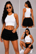 Midnight Ruffle Shorts